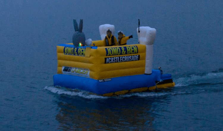 News: Jono and Ben Are Crossing Lake Taupo on a Bouncy Castle – And We’ve Got Eyes on the Ground