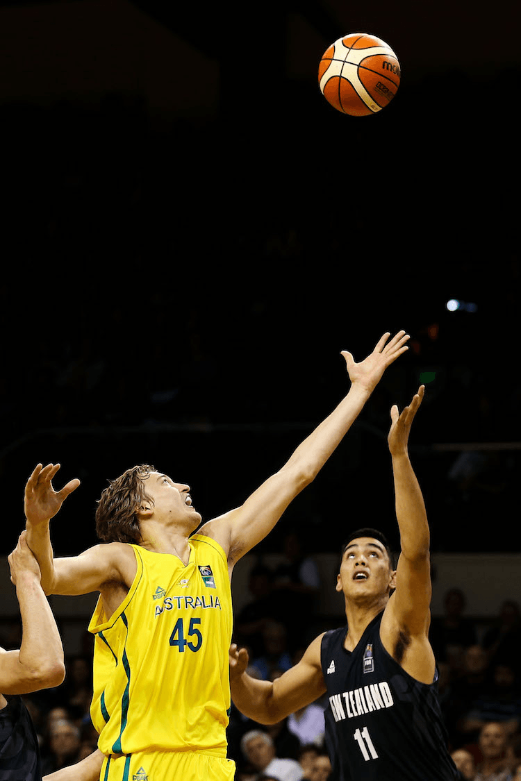 Tai Wynyard playing for the Tall Blacks in 2015. (Photo by Hagen Hopkins/Getty Images)