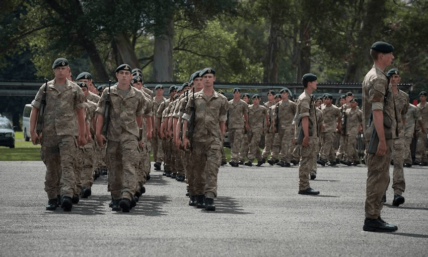 The author graduates from basic training (Image: supplied) 
