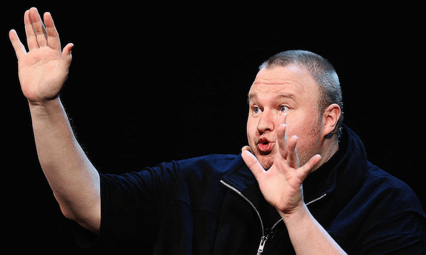 Kim Dotcom at the ‘Moment of Truth’ Rally. Photo: Getty Images 
