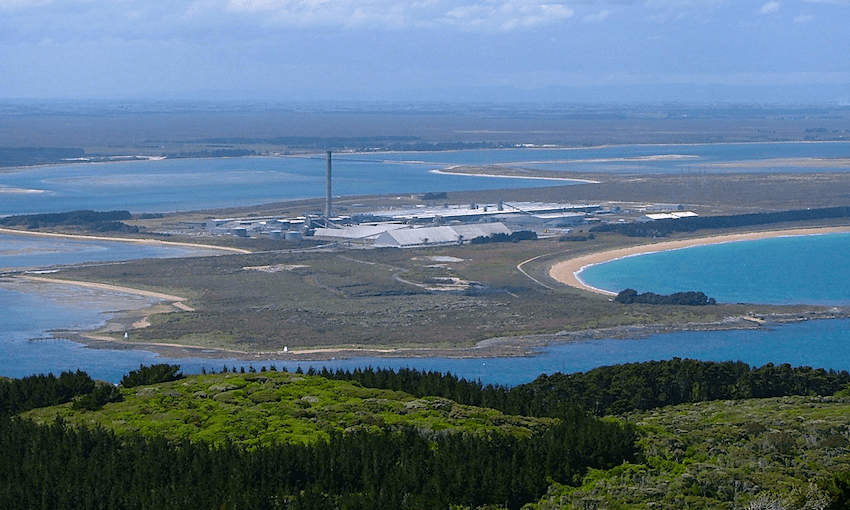 Tiwai Point Aluminium Smelter, Southland. (Photo: Creative Commons) 
