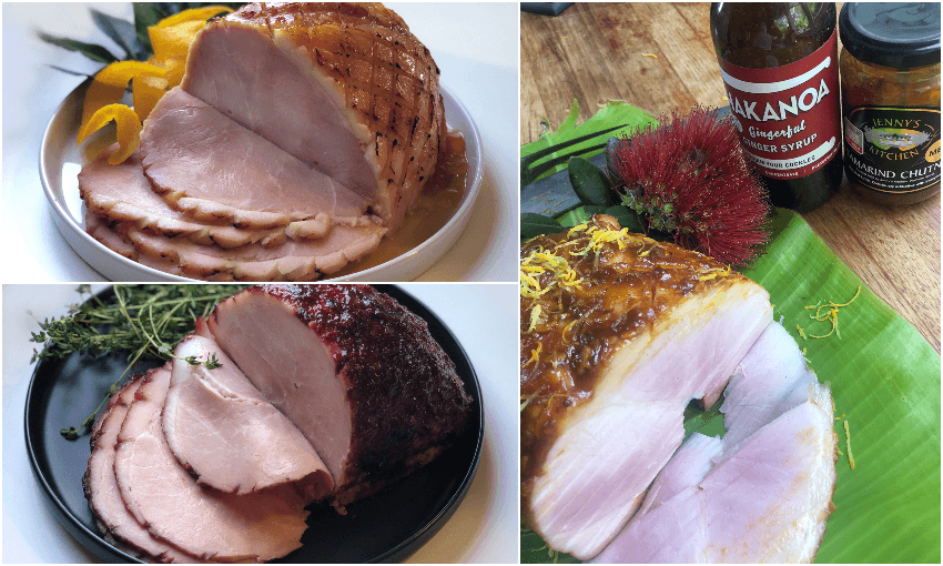 Clockwise from bottom left: Cranberry glaze, Negroni glaze, and tamarind and ginger glaze (Photos: Supplied) 
