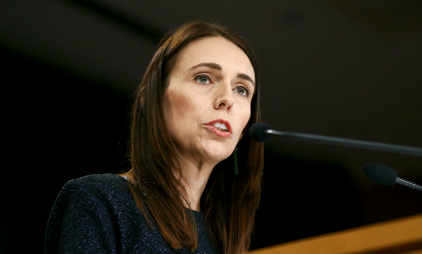 Prime Minister Jacinda Ardern announces the move to alert level four (Photo: Getty Images) 
