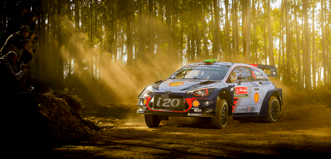 Hayden Paddon in action at the 2017 FIA World Rally Championship in Portugal (Photo: supplied) 
