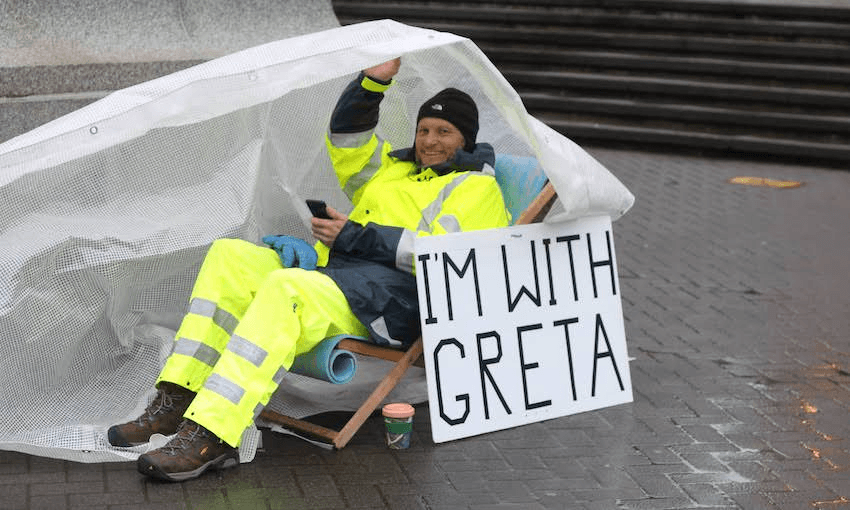 Activist David Goldsmith is on week three of his hunger strike outside Parliament. (Photo: Supplied) 

