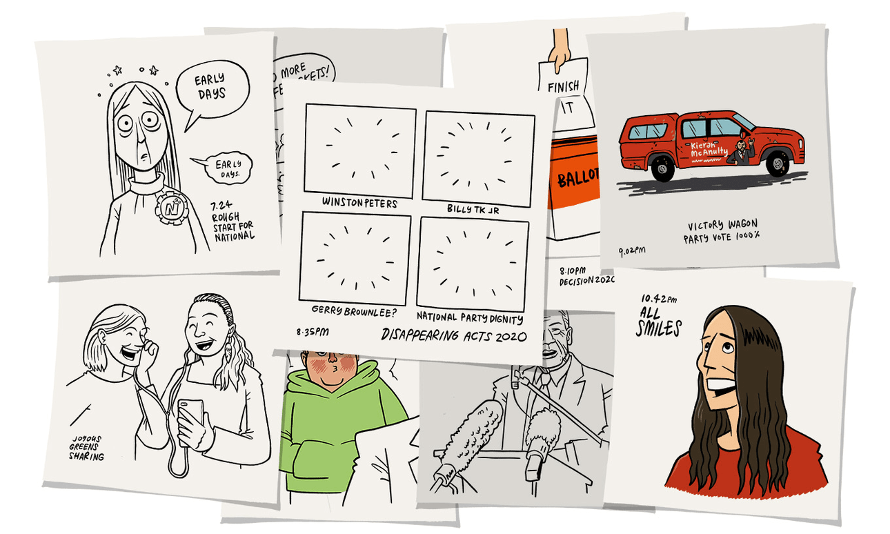 Election night in 10 drawings