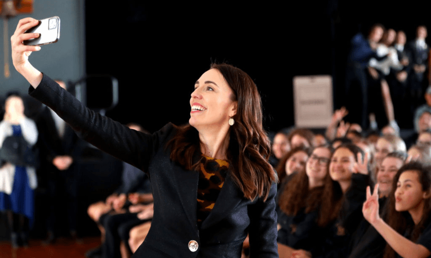 The popularity of Jacinda Ardern has made less prominent many of the tensions on the progressive left. Photo: Hannah Peters/Getty 
