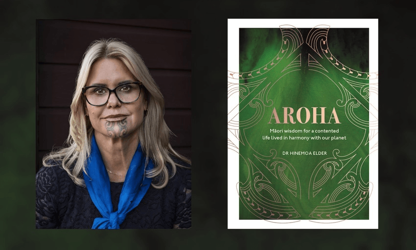 Dr Hinemoa Elder and her book, Aroha (Photo: Rhuk) 
