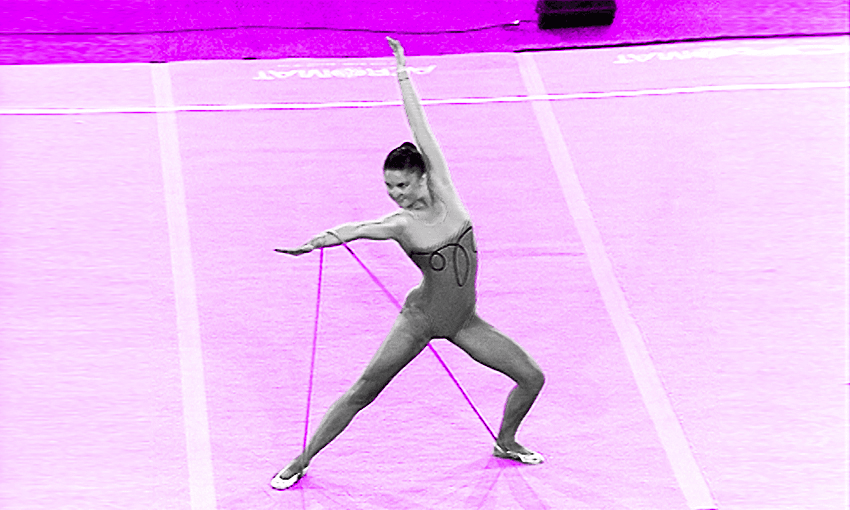 Angela Walker at the 1990 Commonwealth Games (Image: Tina Tiller) 
