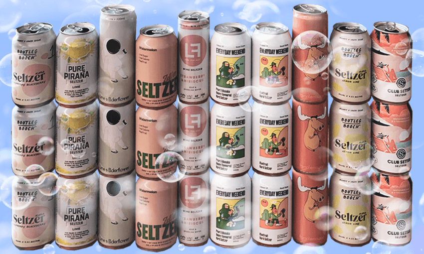 cans of hard seltzers